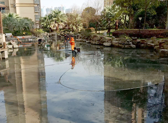 攀枝花景观池淤泥清理